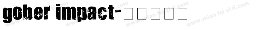 gober impact字体转换